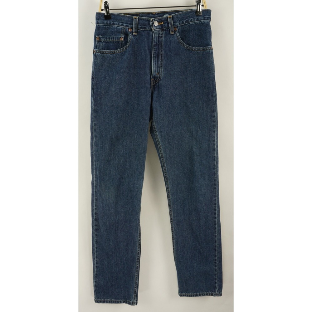 Vintage Levi's 505 USA Y2K Straight Leg Jeans Men's 32 x 34 Dark Blue Mid Rise